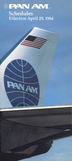 Pan Am Timetable Apr 29, 1984