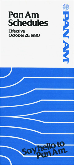 Pan Am Timetable South Pacific Jan 06, 1974