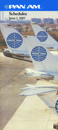 Pan Am Timetable Jun 1, 1985