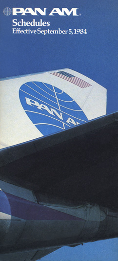 Pan Am Timetable Apr 27, 1986