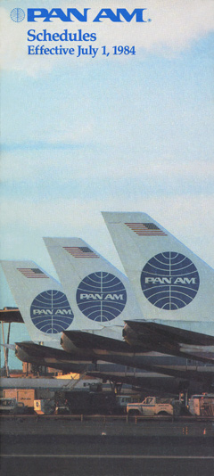Pan Am Timetable Oct 31, 1982
