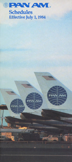 Pan Am Timetable Germany Jan, 15, 1962