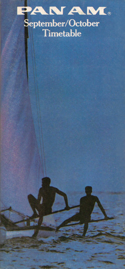 Pan Am Timetable Sep 1, 197