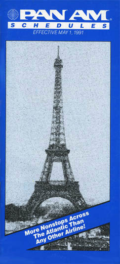 Pan Am Timetable May 1, 1991